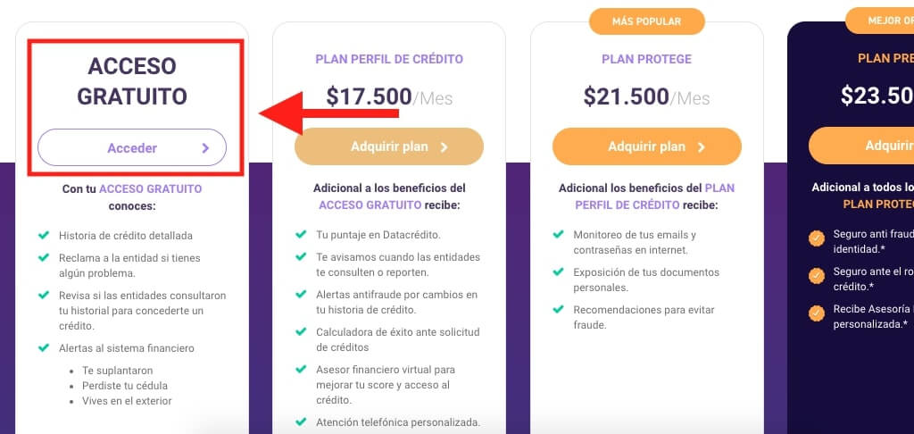planes datacredito